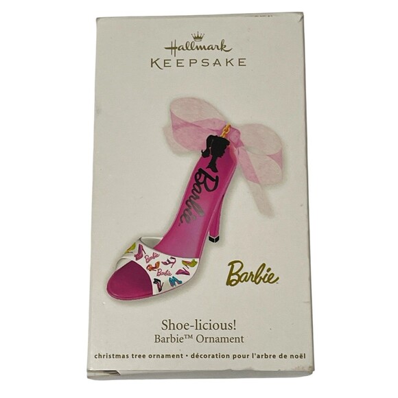 2012 Hallmark Barbie Keepsake Ornament Shoe-licious! Barbie High Heel Shoe - Picture 1 of 2
